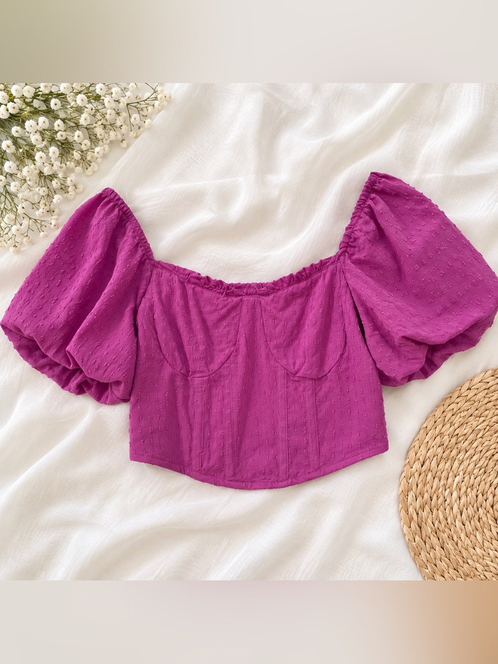 Midnight sky Purple/pink Women's Off-Shoulder Top O